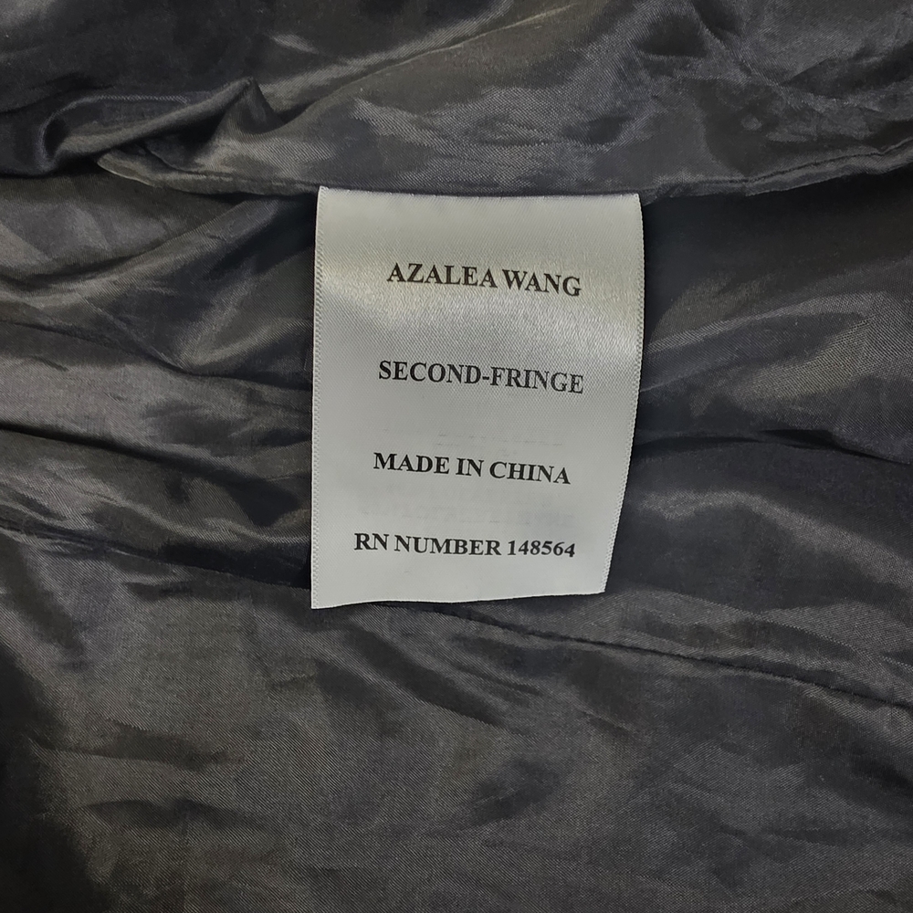Azalea Wang Black Fringe Leather Jacket - Picture 8 of 8